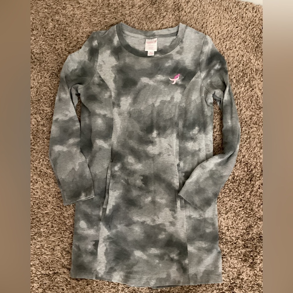 Susan G Komen breast cancer sweatshirts dress- front pockets-SZ L